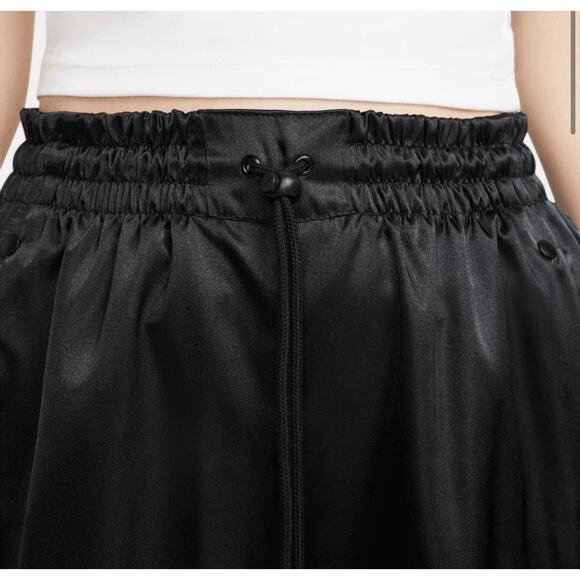 Nike Circa 96 Breakaway Track Pants Black Shiny Dazzle Y2K Womens L DV8092-010 - Picture 4 of 9